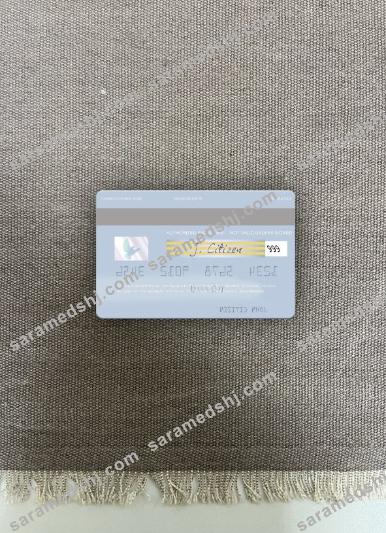 San Marino Banca di San Marino visa debit card photolook back